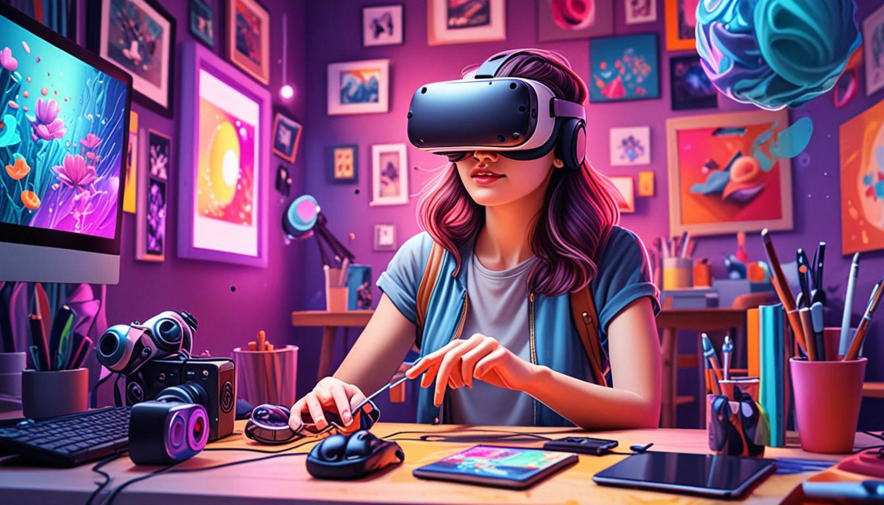 Creating Digital Art with Virtual Reality Tools