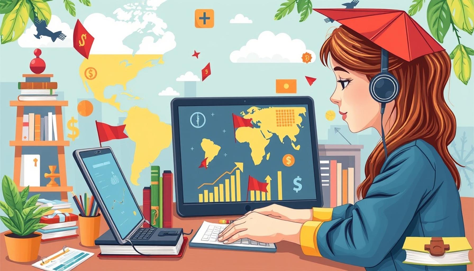 El Papel de las Plataformas de Aprendizaje en Línea en la Educación Internacional y el Intercambio Cultural